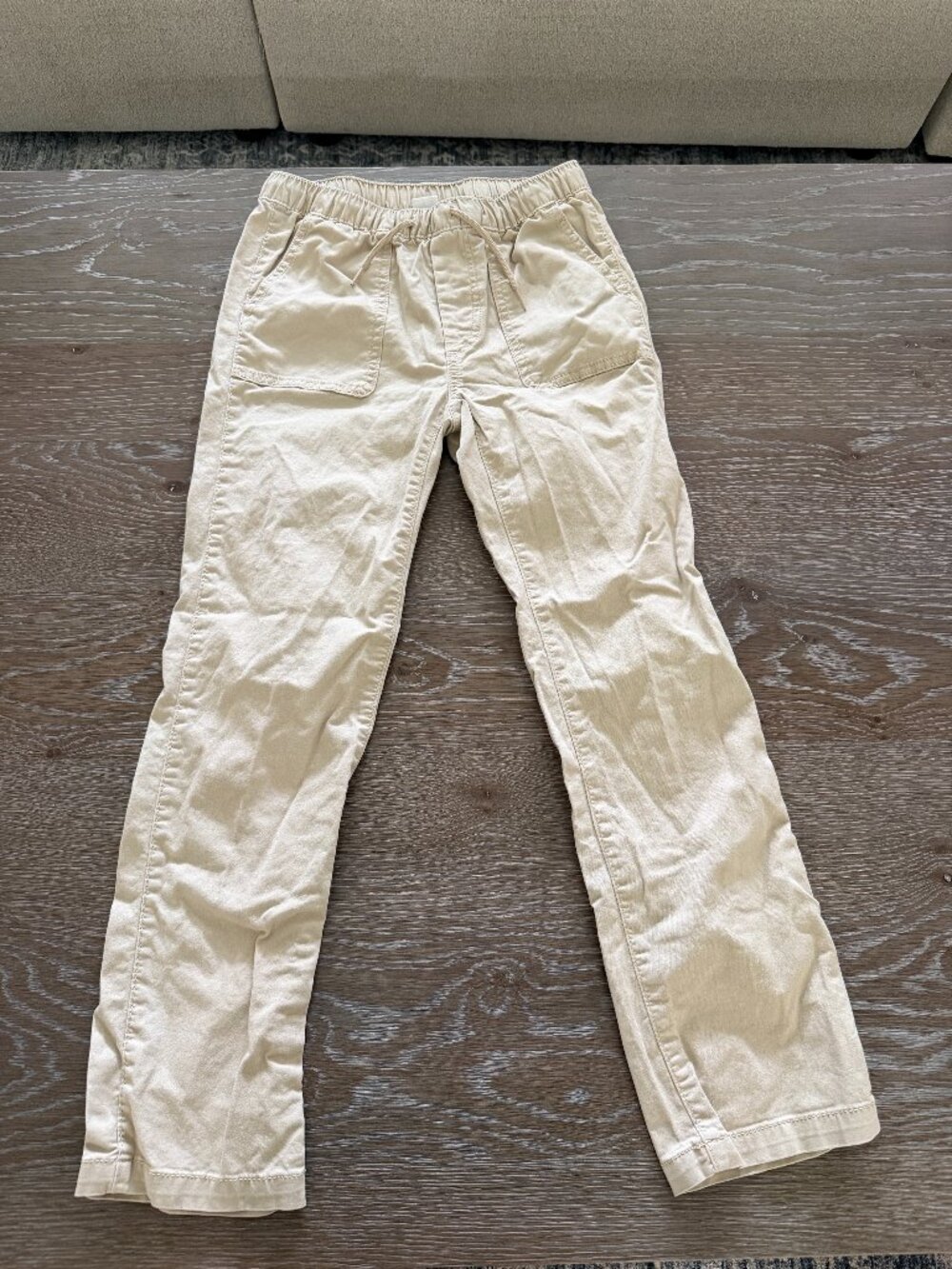 Boys Gay kids khaki elastic waist pants size Large